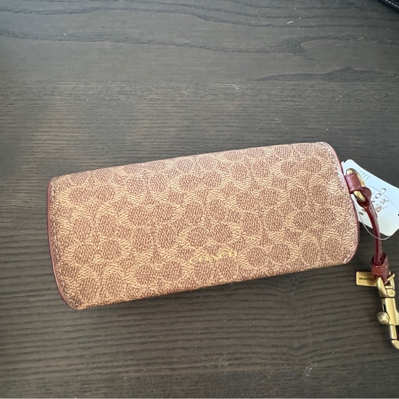 Coach Sunglass Case Bag Charm In Signature Canvas - Picture 2 of 8